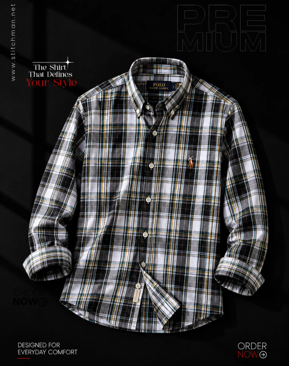 The Heritage Apex Plaid Check Cotton Shirt CHK260202