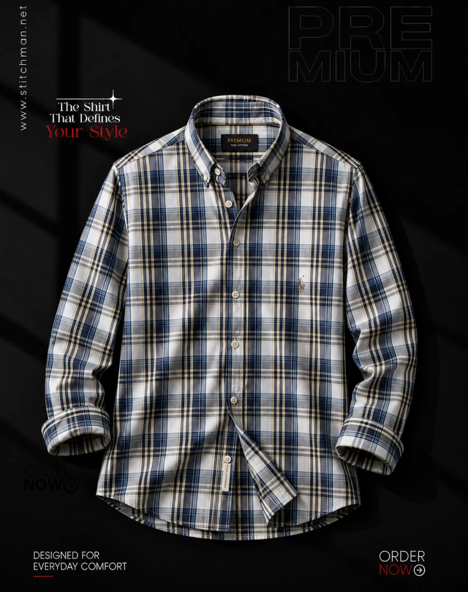 The Monarch Multi-Plaid Check Cotton Shirt CHK260203
