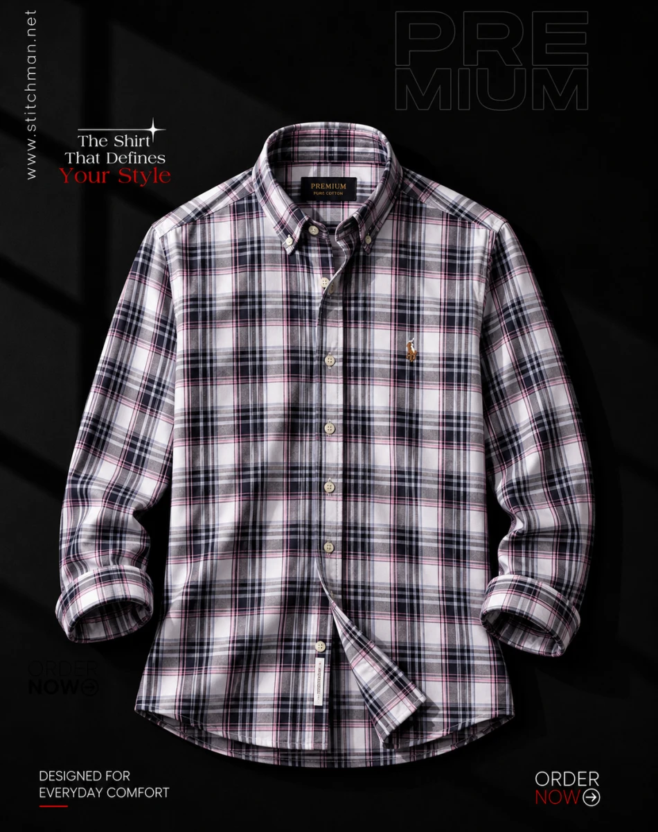 The Sovereign Plaid Check Cotton Shirt CHK260205