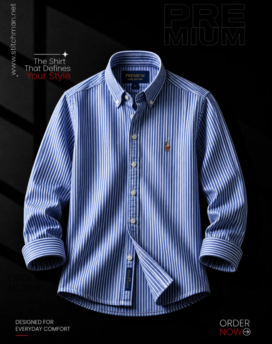 Premium Blue Formal Striped – ST260204