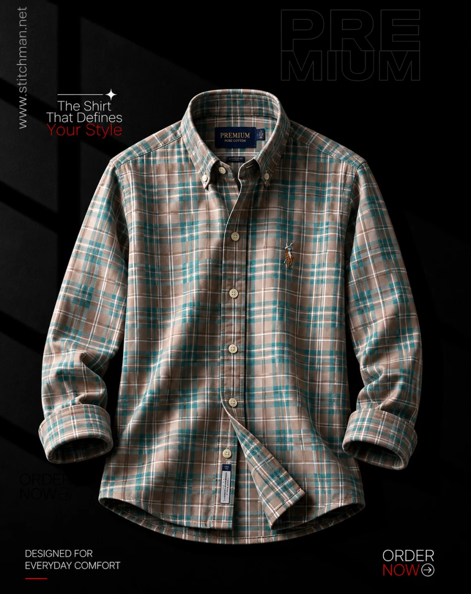 Classic Multi-Color Plaid Cotton Shirt CHK260221
