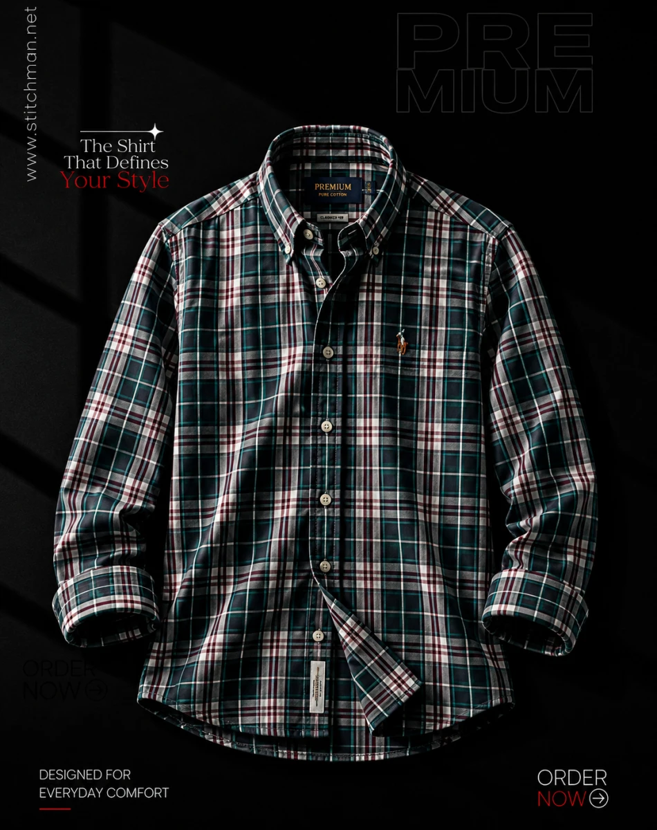 Cotton Check Full Sleeve Shirt Multi Plaid – CHK260220